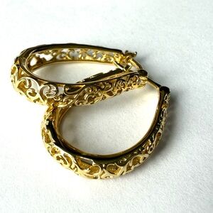 Elegant Gold Hoop Earrings